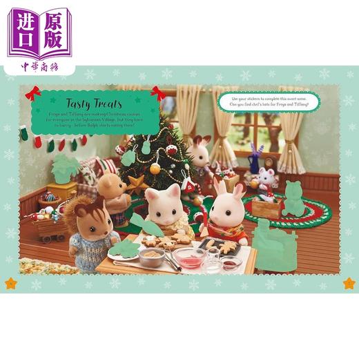 【中商原版】森贝儿家族圣诞贴纸装扮 小鼻噶小鼻嘠 Sylvanian Families Sticker Dress-Up Christmas Book英文原版儿童卡通动画 精装 商品图3