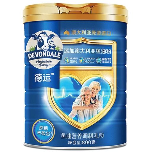 德运 鱼油营养调制乳粉罐装 800g/罐 商品图0