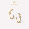 Ancient Rome古罗马时期 | RC字母金圈耳环 商品缩略图0