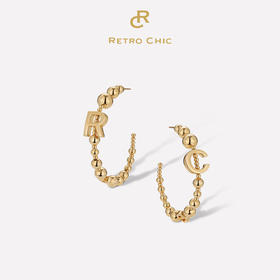Ancient Rome古罗马时期 | RC字母金圈耳环