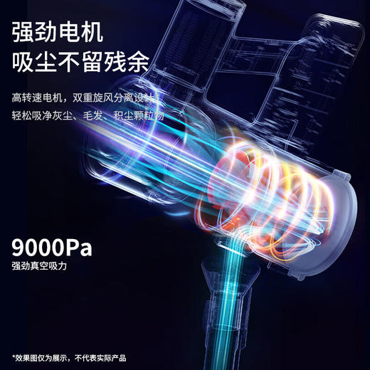 【小家电】米技生活Miji Home无线手持吸尘器家用9kpa真空大吸力 VC-WP1202 双档位三刷头 HF 商品图2
