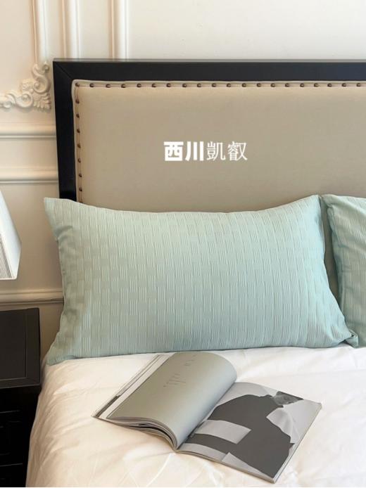 🉑️【出口日本 西川凱叡*华夫格枕头罩】👍华夫格泡泡纱面料，柔软细腻 吸湿排汗🌟  商品图1