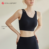 时尚斜肩一体杯运动美背瑜伽服套装裸感双磨毛瑜伽运动文胸/高腰紧身裤#DY66116/DK95081 商品缩略图9