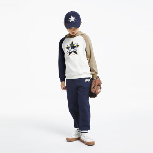 【5A级抗菌】男童潮酷鸳鸯袖卫衣新款安奈儿童装实体店同款AB431555 商品图5