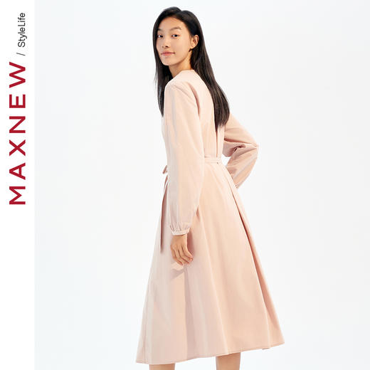 【裙装】长袖收腰衬衫裙1N3225302 商品图2