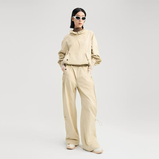 [捡漏价]lost in echo2024秋季新款户外休闲松紧腰直筒抽绳运动裤工装长裤 商品图4