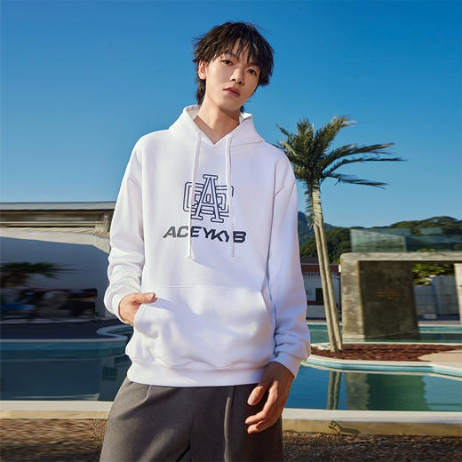 YKYB连帽卫衣宽松秋季新款街头嘻哈上衣百搭情侣多色oversize帽衫 商品图1