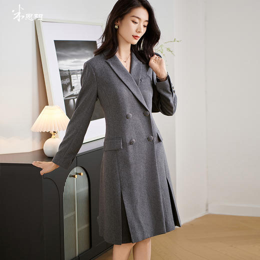 米思阳2026春季新款气质通勤西装裙正肩显瘦小个子正装连衣裙3158 商品图0