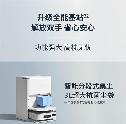 科沃斯扫地机机器人X2白/灰（+上下水） 商品图2