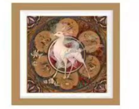 （文创）东韵6寸相框九色鹿XDA007#