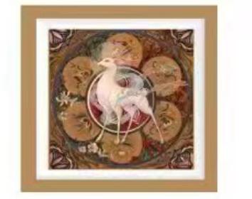 （文创）东韵6寸相框九色鹿XDA007# 商品图0