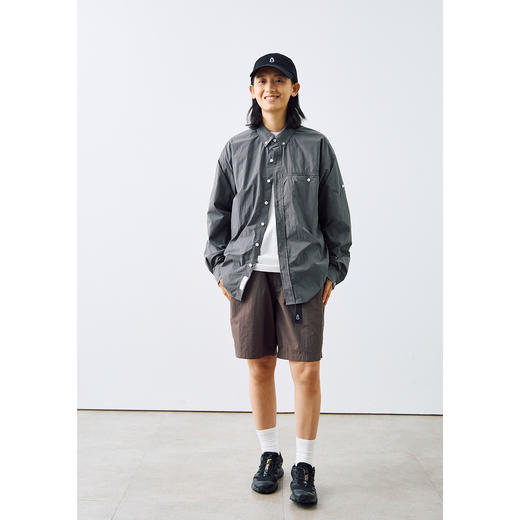 吃茶去chichaqu2024轻薄尼龙长袖衬衫城市户外钓鱼休闲百搭 商品图1