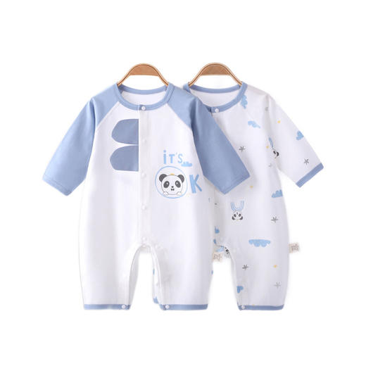 【婴儿卡通长袖连体衣】a类纯棉无骨连身衣睡衣春夏宝宝衣服新生儿哈衣爬爬服婴儿连体衣 商品图4