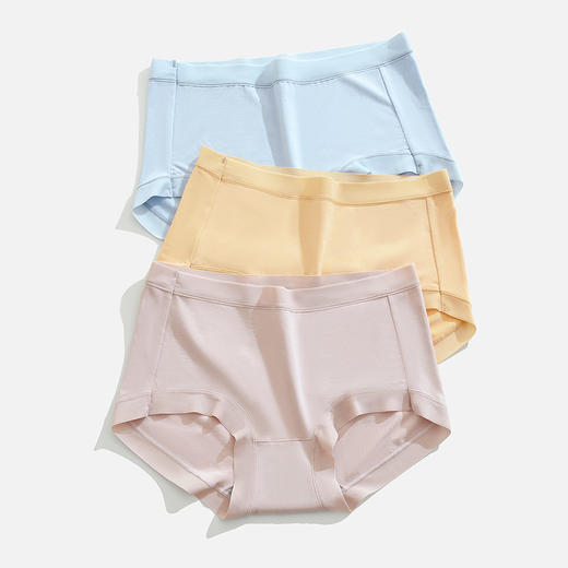 【60S莫代尔触感爽滑细腻】60支兰精莫代尔女士内裤纯棉裆抗菌透气少女三角裤冰丝感无痕裤头，一片式臀部包裹 舒适不夹臀。ry 商品图3