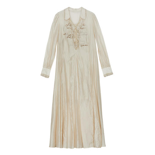 谜底两件套连衣裙长袖2024秋通勤风优雅浪漫长裙配腰带243ML1188 商品图4