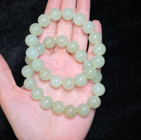 玉美人菲菲/和田玉圆珠12mm手串-多样性发