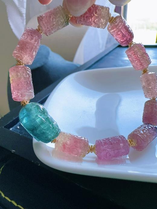 21.8g 雕刻碧玺手链 商品图5