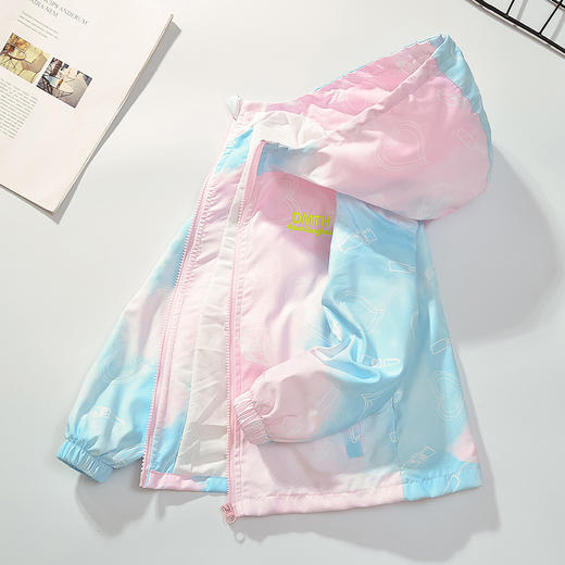 【反季清仓】儿童冲锋衣男女童薄款外套冲锋衣 防风防水外套秋季中大童装100% 商品图4