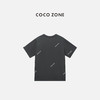 COCO ZONE 100棉圆领短袖T恤设计感印花上衣CC2C1252 商品缩略图1