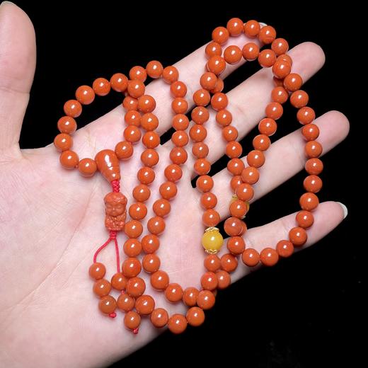 玉美人菲菲HZ#南红项链-圆珠约7mm 商品图0