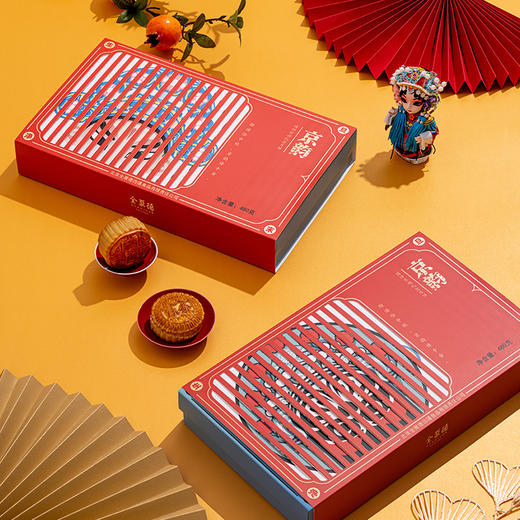 全聚德月饼礼盒 国粹京韵 礼盒月饼 480克 商品图0
