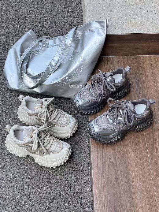 森林公主早秋新款时尚榴莲轮胎底老爹鞋百搭休闲运动鞋超轻厚底松糕 商品图2