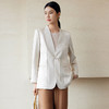 玳莎无领提花微宽松西装女士秋季新款新中式盘扣设计感外套  EC37303 商品缩略图0