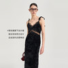 [捡漏价]lost in echo2024秋季新款复古V领长款丝绒镂空吊带裙子连衣裙女 商品缩略图1