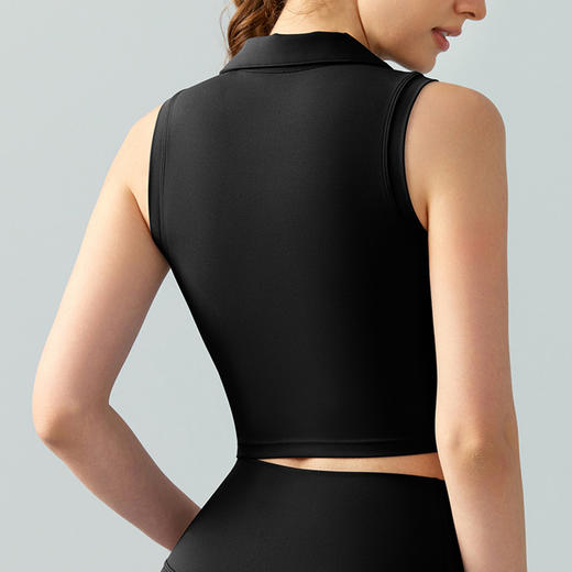 BWELL翻领一体杯运动无袖T恤BWY7672T 商品图3