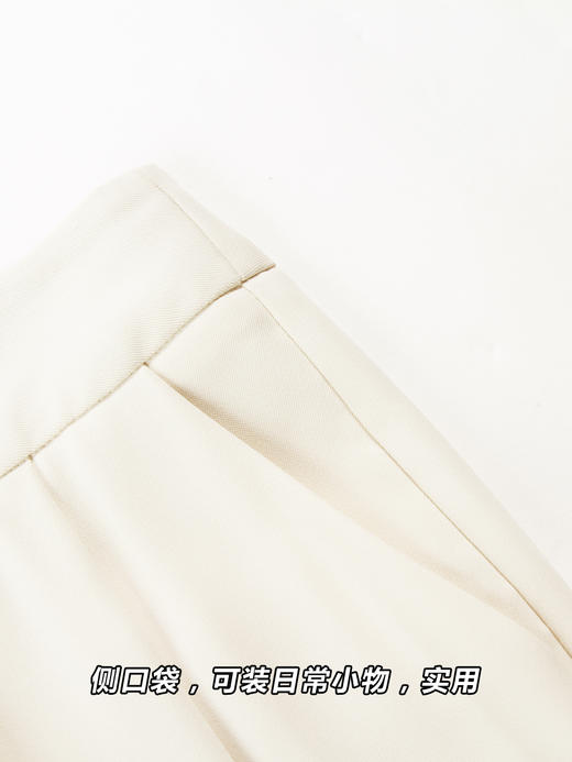 【百图lulu定制】【白兰地西裤】【现货】垂坠 光泽感 收腹 直筒裤西裤 商品图5
