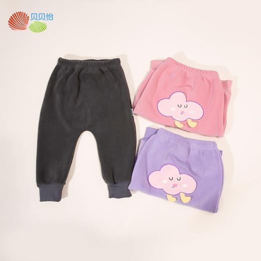 贝贝怡童装宝宝卡通奥粒绒屁屁裤秋冬婴幼儿大PP裤女儿童加绒裤子ZB3DK010 商品图5