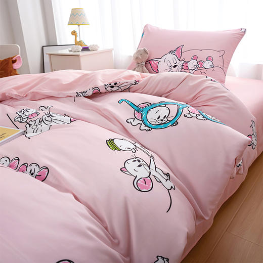 Tom and Jerry纯棉四件套-粉色馨梦FSXM4JT 商品图1