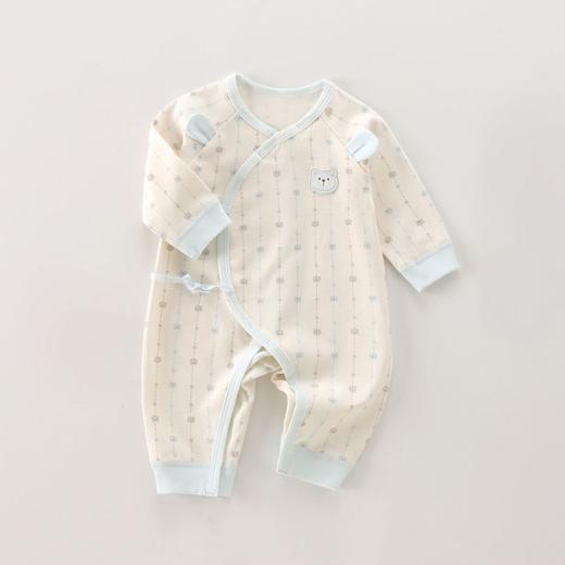 【新生儿星光小熊绑带连身衣】婴儿衣服纯棉a类春秋抗菌打底和尚服宝宝哈衣爬爬服新生儿连体衣 商品图3