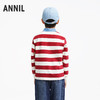 男童撞色翻领条纹T新款安奈儿童装实体店同款AB431562 商品缩略图2