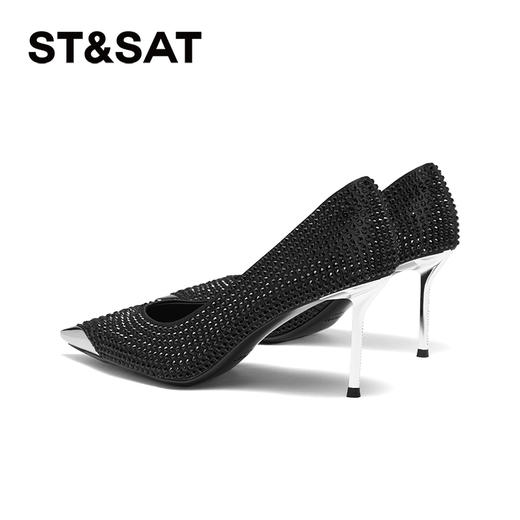 星期六精致闪钻优雅尖头细高跟SSC3111098 商品图9