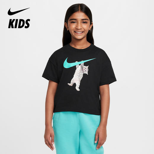 Nike Sportswear 大童（女孩）T恤 FZ5538 商品图0