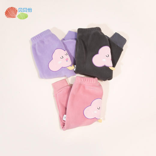 贝贝怡童装宝宝卡通奥粒绒屁屁裤秋冬婴幼儿大PP裤女儿童加绒裤子ZB3DK010 商品图6