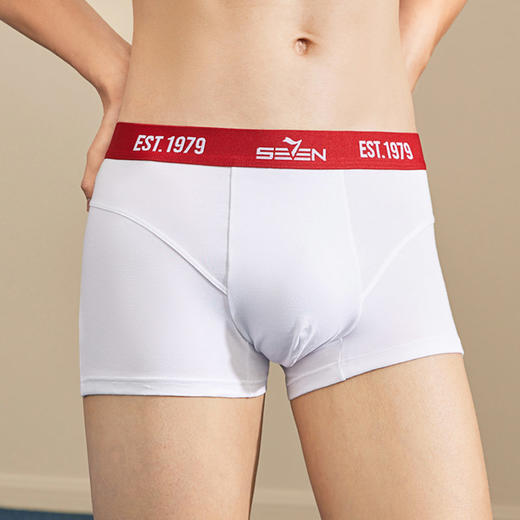 柒牌男士内裤男生2024新款四角短裤5A抗菌透气夏季中青年平角裤衩	127F70330 商品图2