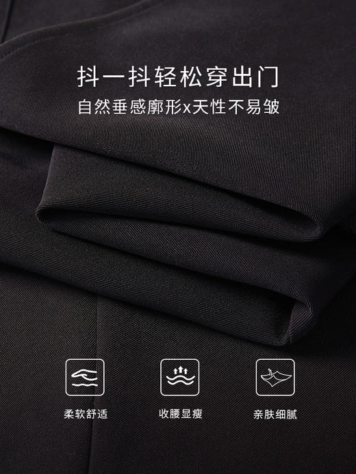 【专属特价】熙世界2025秋季新款学院风假两件连衣裙长袖通勤撞色衬衫领裙子 商品图2