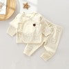 【新生婴儿分体套装】纯棉宝宝秋衣秋裤初生儿和尚满月服四季睡衣无骨 商品缩略图0