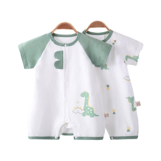 【精选品质好棉 呵护宝宝娇嫩肌肤】高档a类全棉宝宝连体衣婴儿衣服夏新生儿哈衣婴儿出门服短袖爬服 商品图4