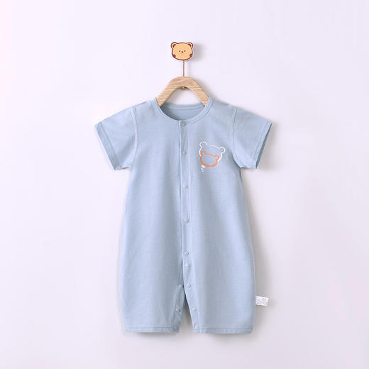 【夏季轻薄连体衣】高档a类短袖长裤婴儿连体衣夏季新生儿哈衣宝宝爬服外出全棉睡衣 商品图3