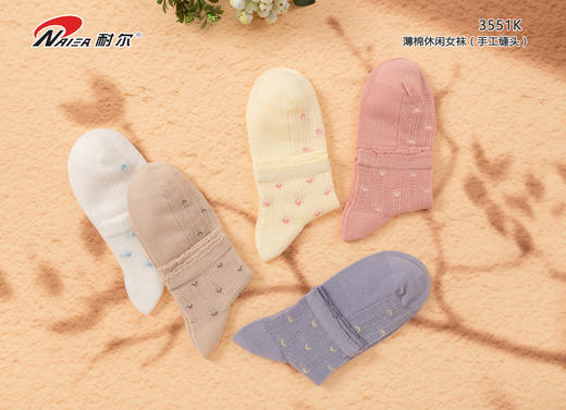 耐尔薄棉休闲女袜 商品图0