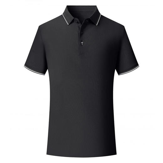 自由基地夏季新款180克桑蚕丝短袖polo翻领轻商务吸湿透气休闲T恤 NMT-2160 商品图0