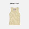 COCO ZONE 2024美式圆领工字背心螺旋纹休闲风无袖T恤24C10262 商品缩略图5