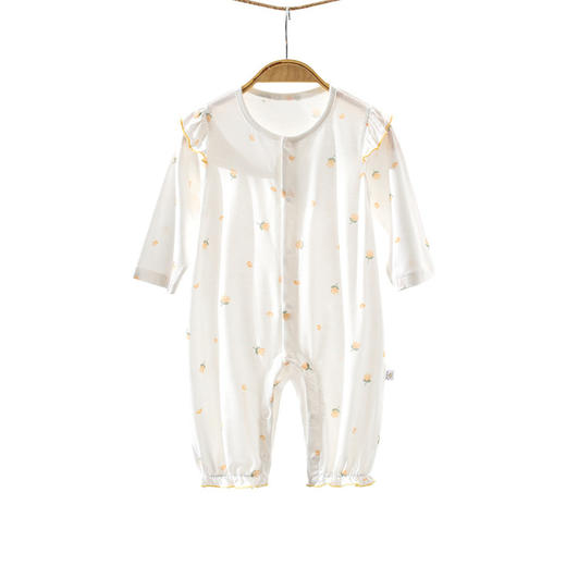 【柔软呵护宝宝肌 冰感会呼吸！】婴儿薄款连体衣夏季a类透气女宝宝夏新生儿莫代尔空调服婴儿衣服 商品图4
