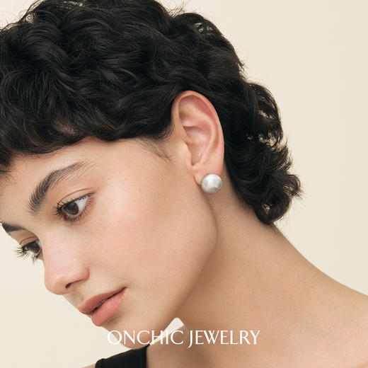【Onchic】浩瀚星沙耳钉女新款耳环轻奢感925银耳针耳饰气质大气 商品图4