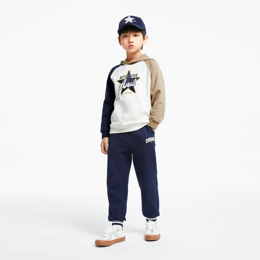 【5A级抗菌】男童潮酷鸳鸯袖卫衣新款安奈儿童装实体店同款AB431555 商品图3