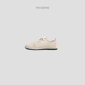 THESOONG | 穿搭万能公式高丝光牛反绒绑带平底鞋HBWCXZ222949