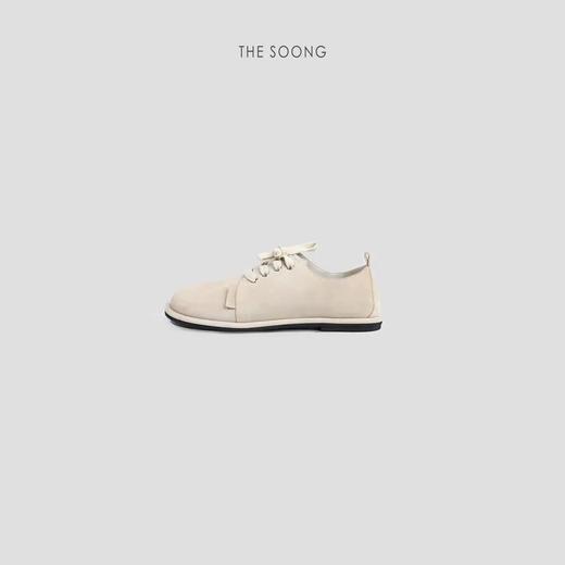 THESOONG | 穿搭万能公式高丝光牛反绒绑带平底鞋HBWCXZ222949 商品图0